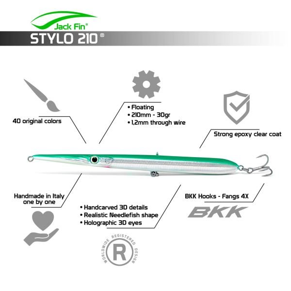 Jack Fin Stylo 210 Sahte Yem Flying Fish \'\'Özel Renk\'\'